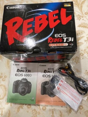 Canon EOS Rebel T3i 18.0MP Digital SLR Camera with bag - Picture 1 of 5