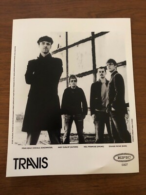 TRAVIS Music Group Rare VNTG 8x10 Press PHOTO  Image # 4 - Fran Healy