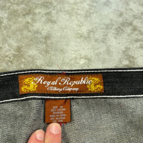 Vintage Royal Republic Jeans Mens 40 y2k baggy hip hop grunge skater wide leg - Picture 5 of 9