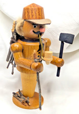4 1/4" VINTAGE brûleur à encens bois WOODSMAN coupe-bois ERZGEBIRGE ALLEMAGNE