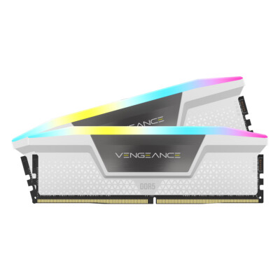 Corsair Vengeance RGB Weiß 32GB Kit (2x16GB) DDR5-6000 CL36 DIMM Arbeitsspeicher