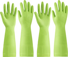 Rubber-Gloves Dishwashing Gloves for Cleaning-Kitchen - 2 Pairs Long Household C