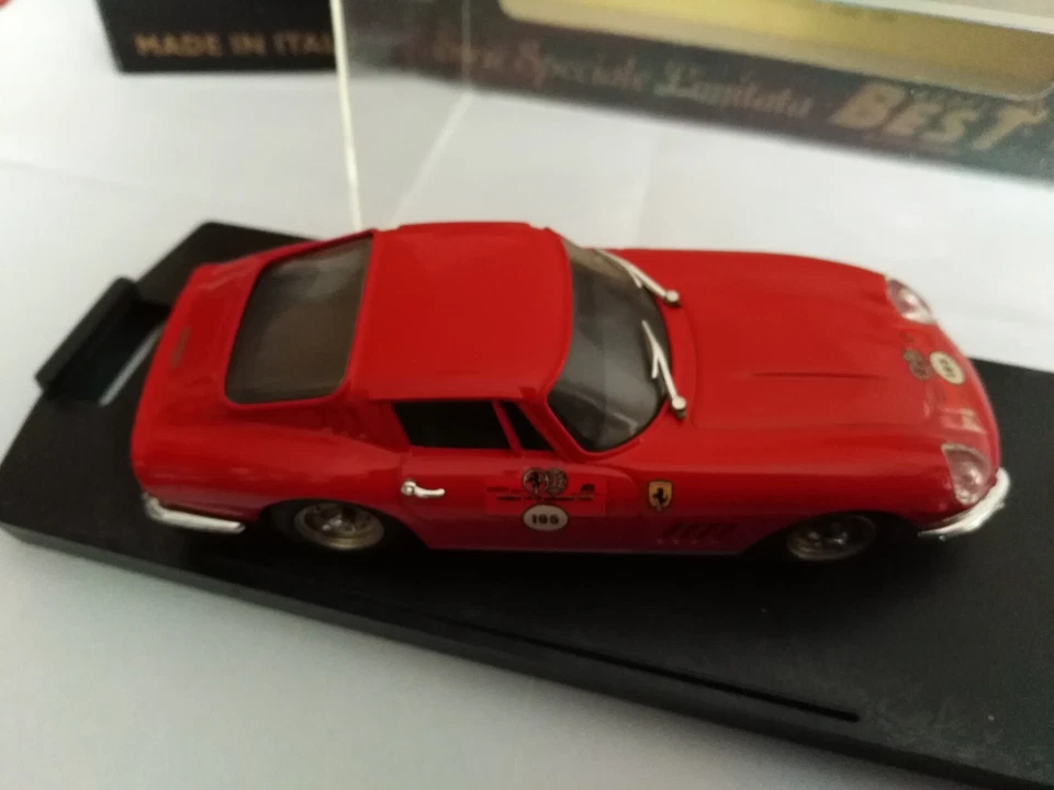 BEST MODEL LIMITED ED. 1:43 FERRARI 275 GTB/4 FERRARI DAYS 1983 ROSSA CON BOX - Immagine 4 di 4