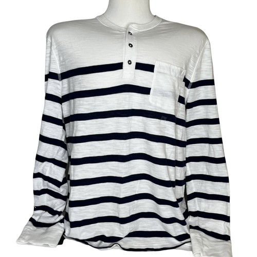Express Mens Long Sleeve Henley Shirt 
