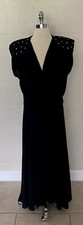 VINTAGE CLUES Collection New York Paris Black Cocktail Dress Size Large