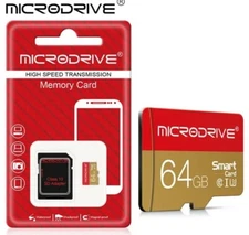 64GB Mini SD Card Class 10 TF Flash Card Micro Tf SD Card With Adapter