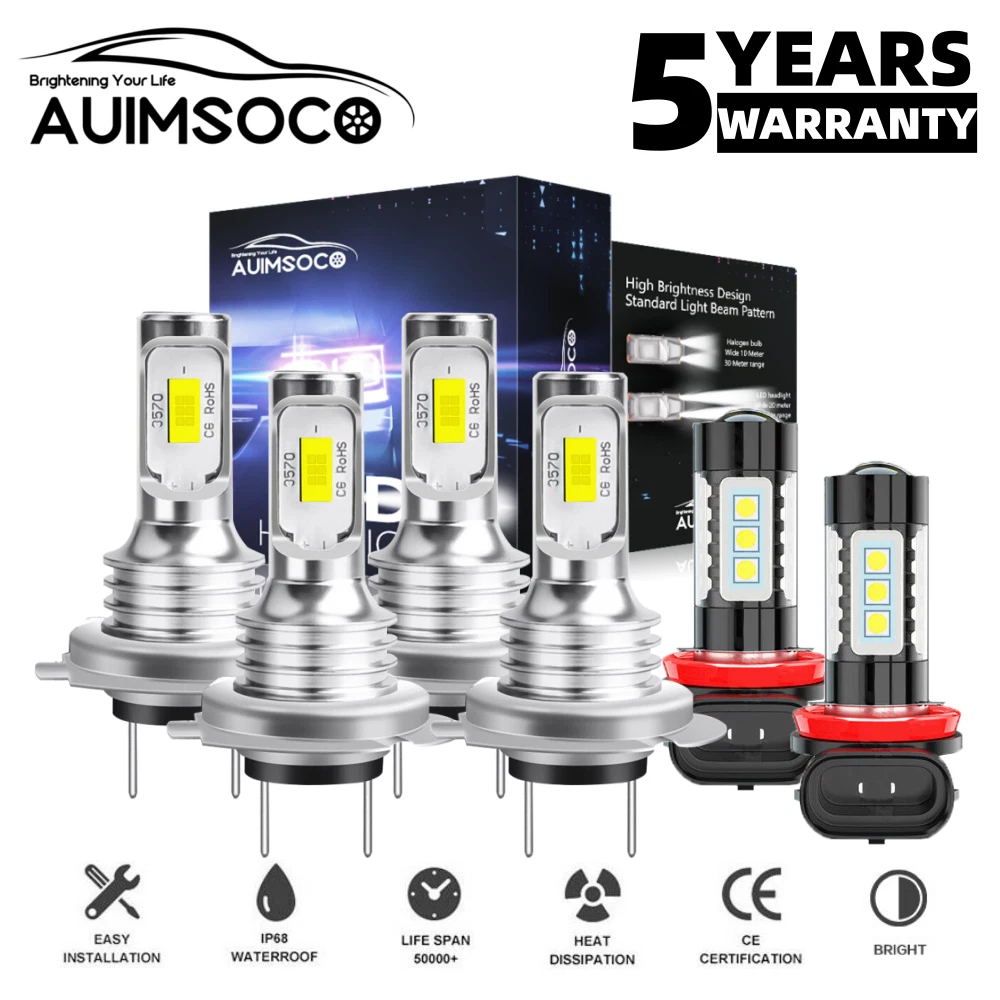 For Hyundai Sonata Limited Sedan 4-Door 2011-2014 LED Headlight Fog Light Bulbs