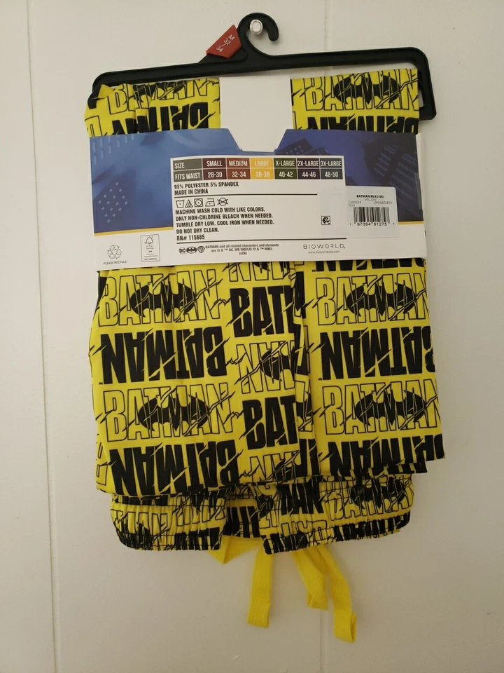 Pantalones para dormir pijama amarillo Batman DC Comics talla MEDIANA (32-34) Foto 3 de 4