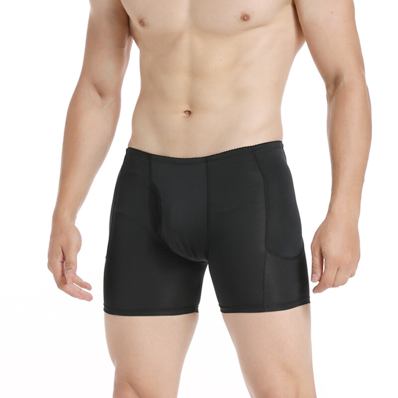Mens Padded Hip Booty Enhancer Butt Lifter Boxer Briefs Shaper