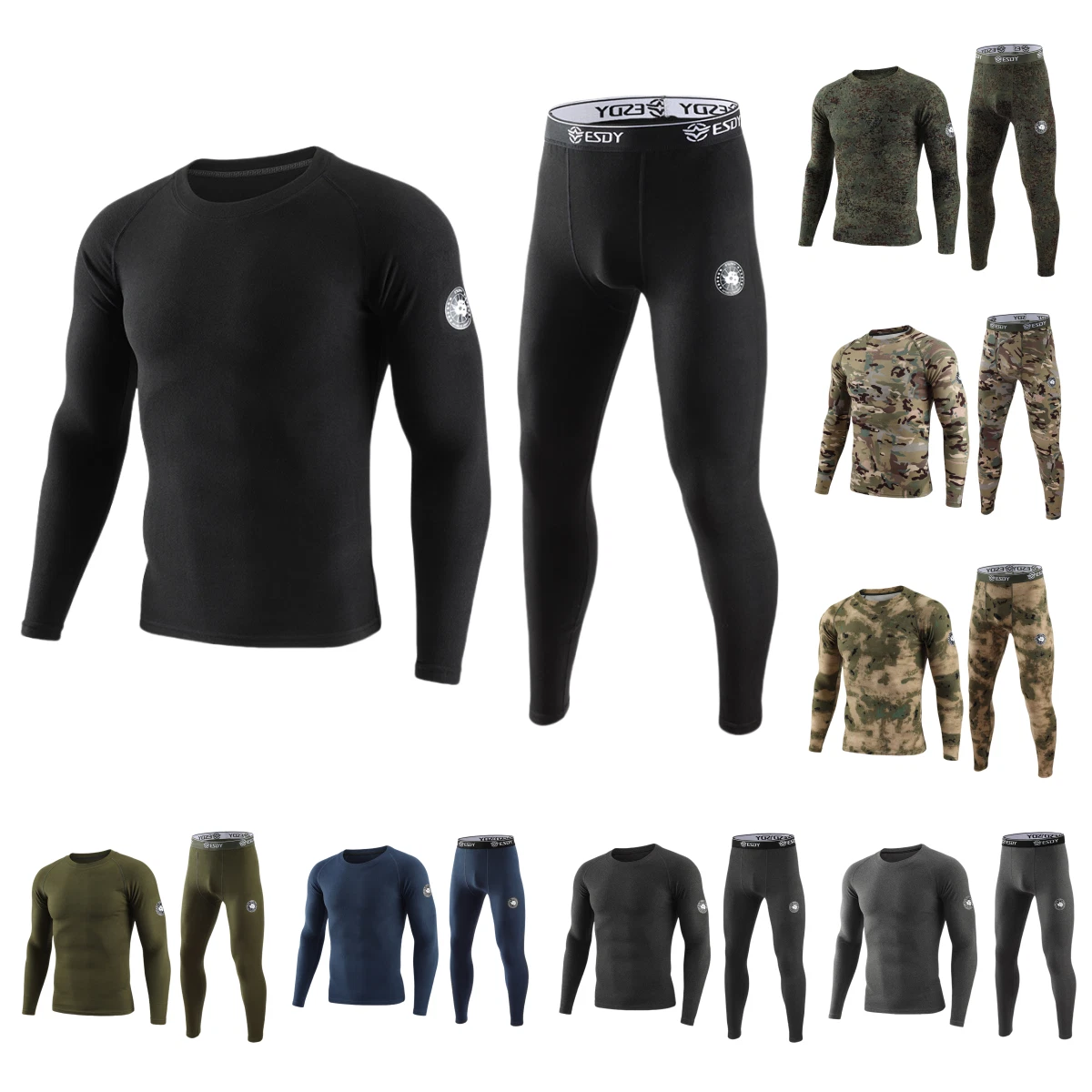 Long Johns Thermal Underwear for Men Base Layer Set for Cold Weather Top Bottom
Opens in a new windo