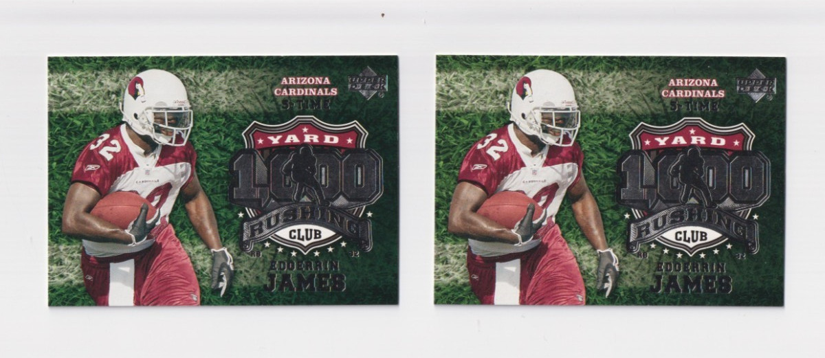 2006 Upper Deck 1000 YARD RUSHING CLUB insert # 1KR-EJ Edgerrin James CARDINALS