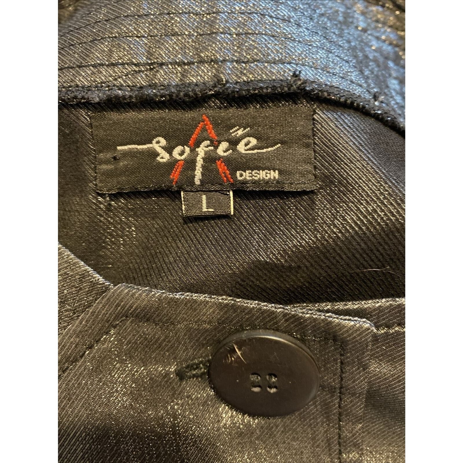 Sofia Design Spring Coat Light Overcoat Large Shi… - image 3