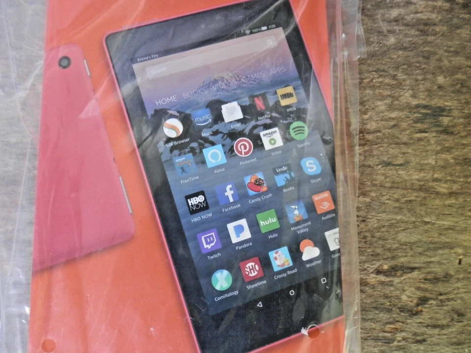 Amazon Fire 7 Tablet 7th Gen Touchscreen Alexa 8GB PUNCH RED - NEW SEALED - Image 3 of 4