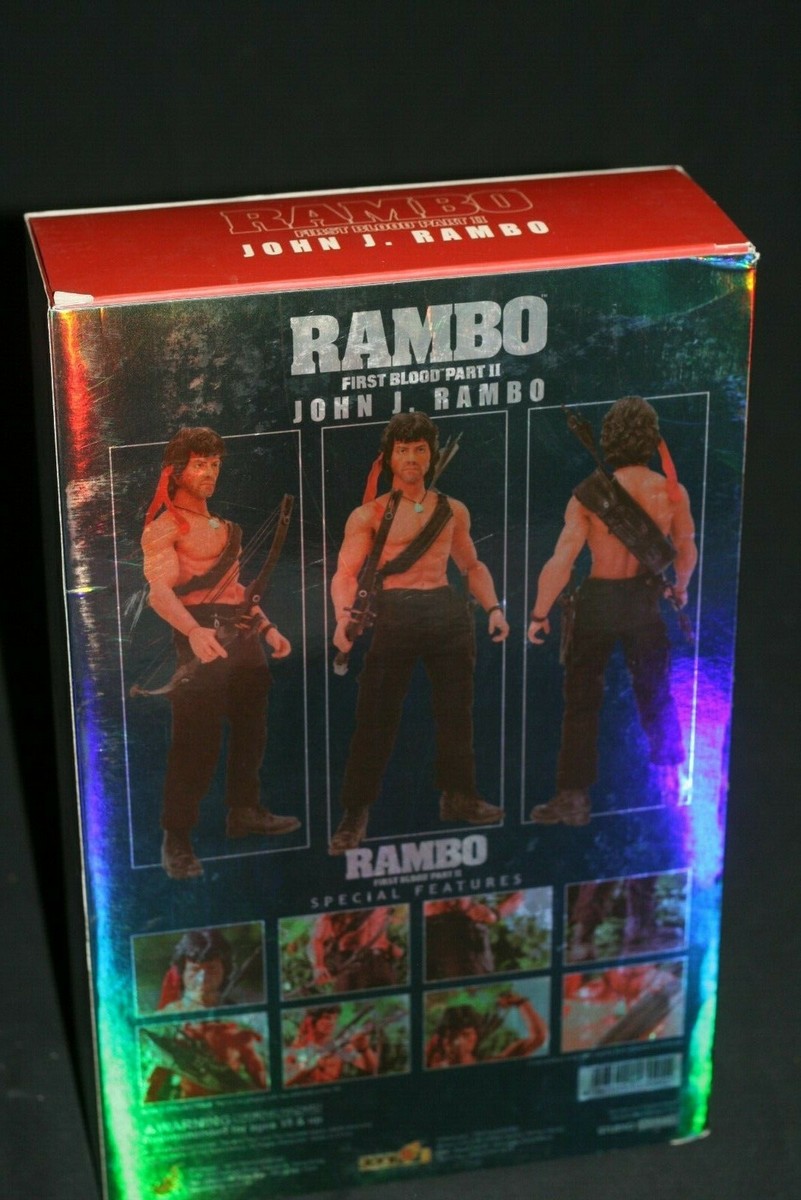 HOT TOYS RAMBO FIRST BLOOD PART II JOHN J. RAMBO 1/6 SCALE NEW