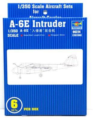 6 St. A-6E Intruder, Für Träger der US.Navy, Trumpeter, 06224, 1:350, OVP, NEU