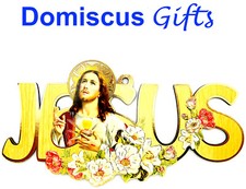 7 3/4" New JESUS Religious Sacred HEART WALL SIGN Plaque