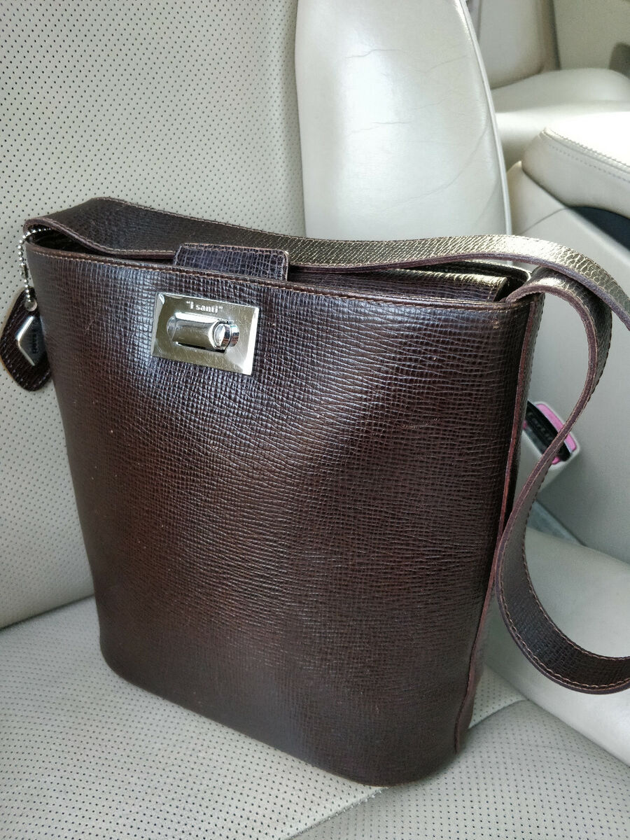 I Santi Italy Vintage Womens Leather Purse Shoulder Bag I Santi Italy Vintage Womens Leather Purse Shoulder Bag