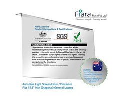 Fits 15.6 inch 16:9 Laptop  Fiara Anti Blue Light Screen Protector / Filter