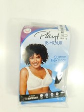 Playtex Bra Wirefree Front-Close 18 Hour Easier On Flex Back Women Comfort Strap