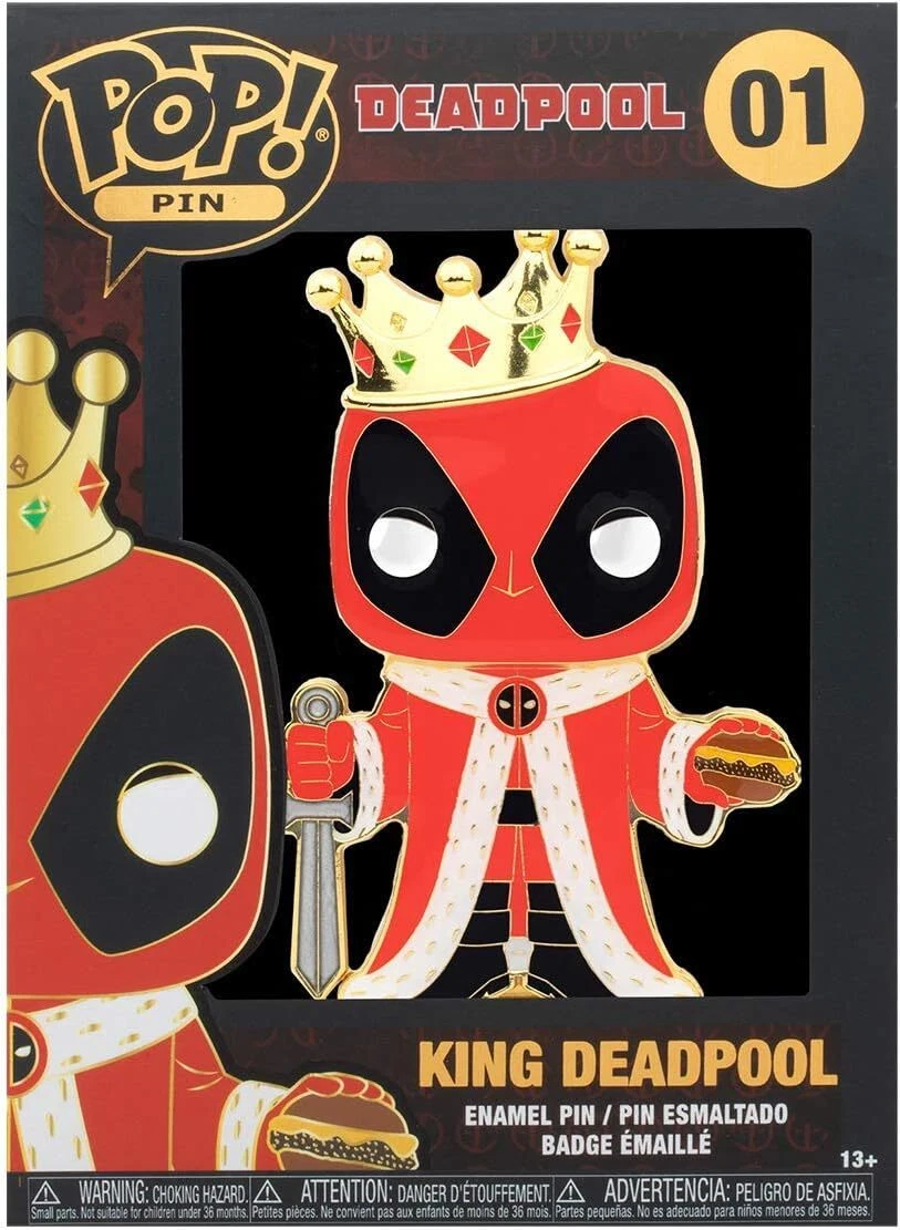 Funko Pop Pins Marvel King Deadpool Pin eBay