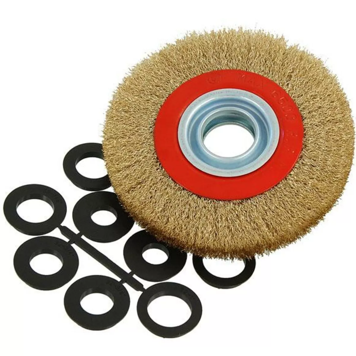 Neilsen 150mm Brass Wire Wheel Brush For Bench Grinder With 10