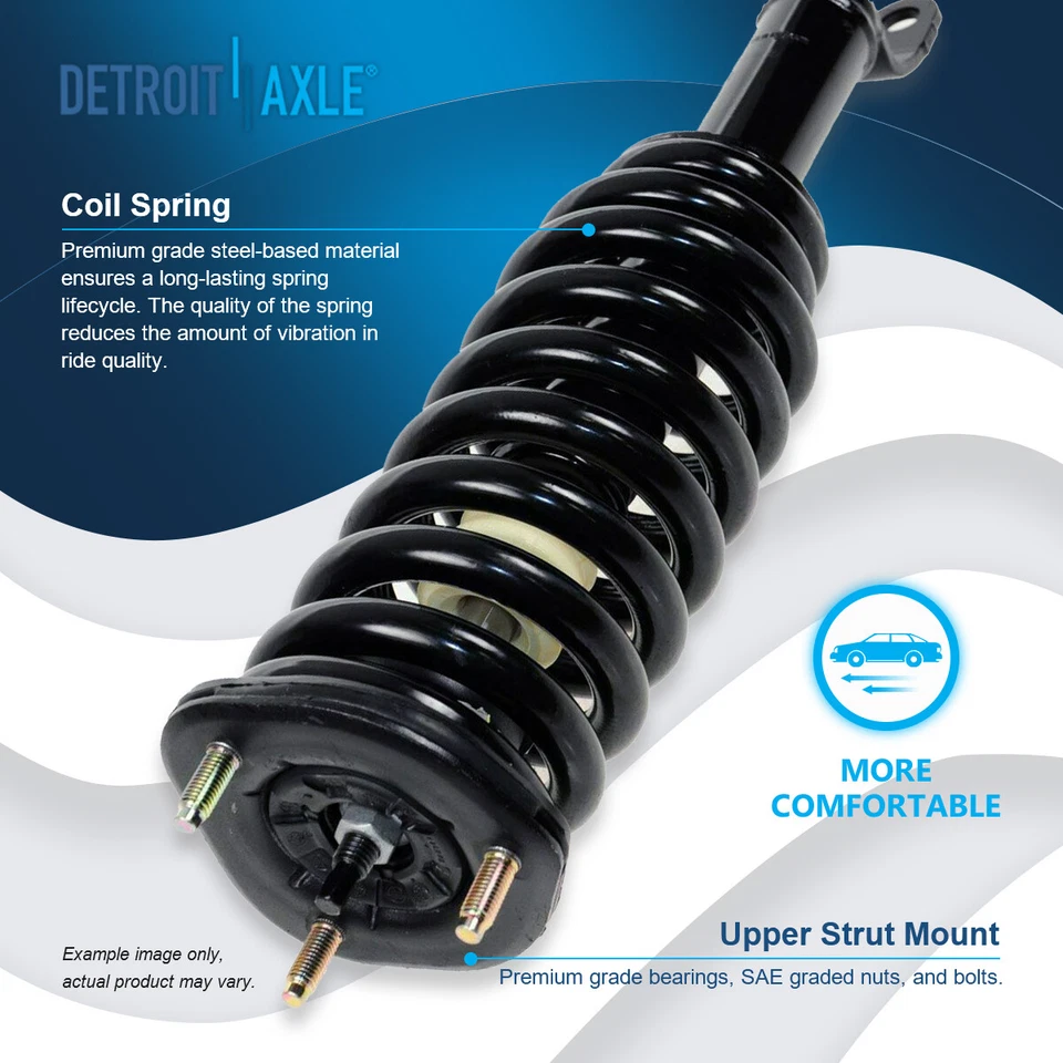 Amortiguadores traseros 4x4 puntales delanteros para Dodge Dakota Mitsubish Raider 2005 2006 2007-09 Foto 3 de 4