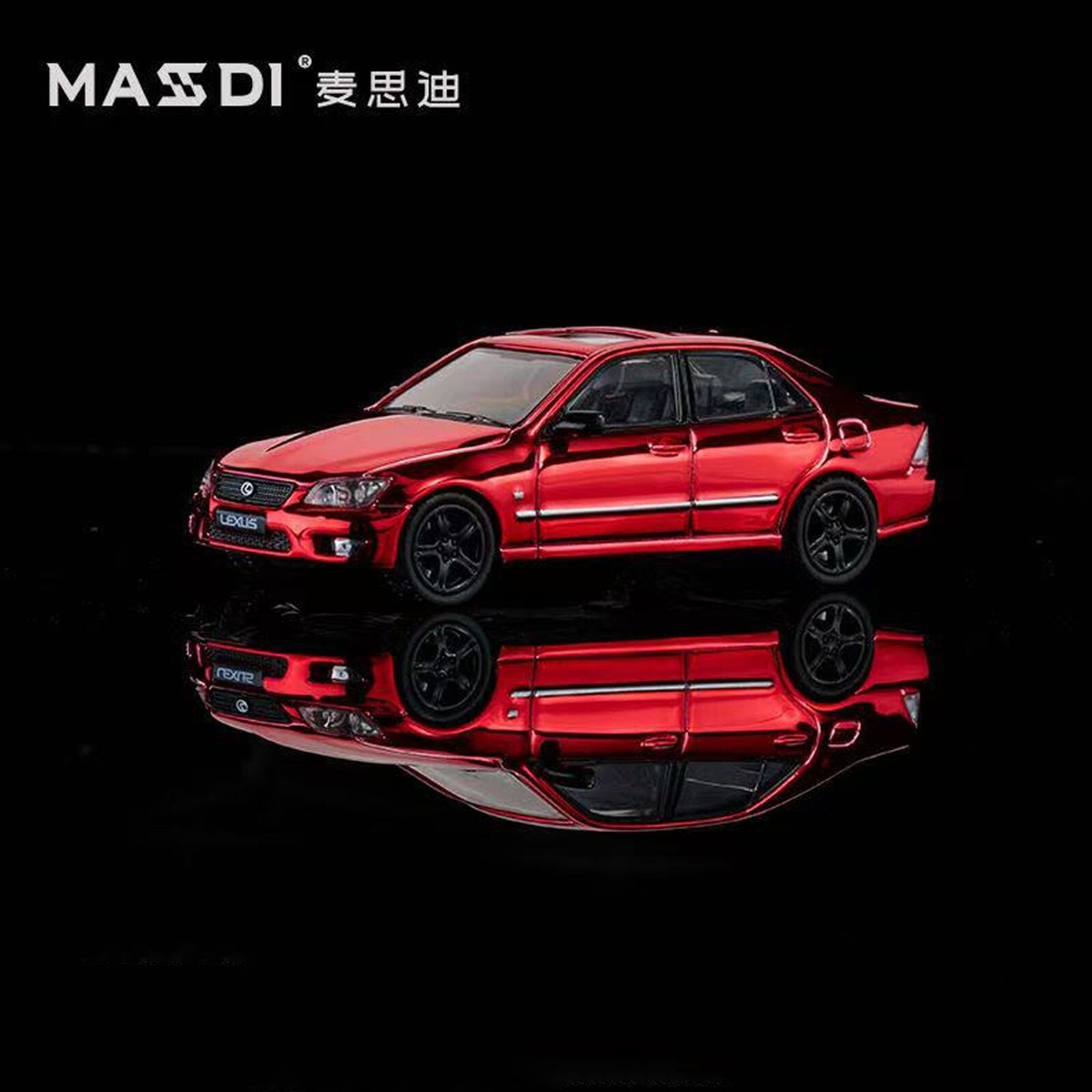 Masdi 1:64 Lexus IS300 Red Diecast Model Car Vehicle Toy