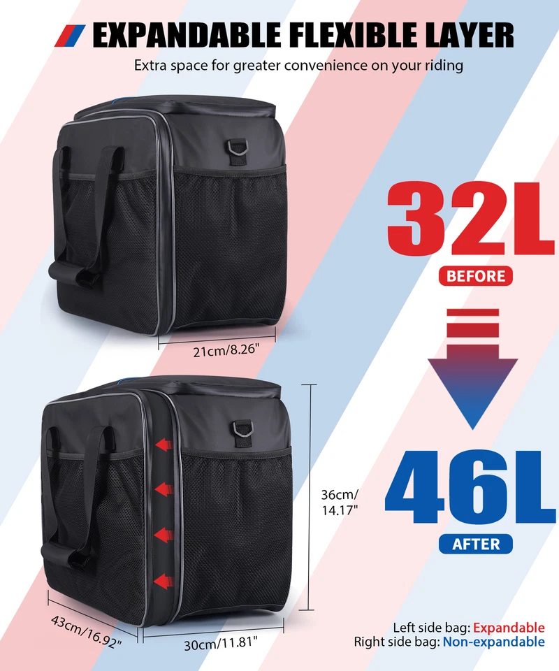 Pair Pannier Liner Inner Bags Luggage For BMW R1200GS LC Adventure R1250GS ADV - Image 4 of 4