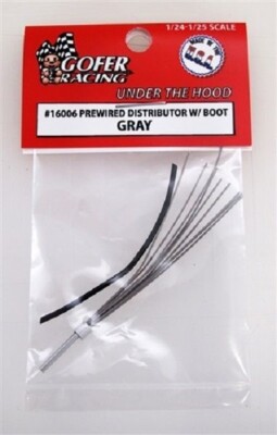 Gofer Racing 16006 x 1/24-1/25 Gray Prewired Distributor w/Aluminum Plug Boot