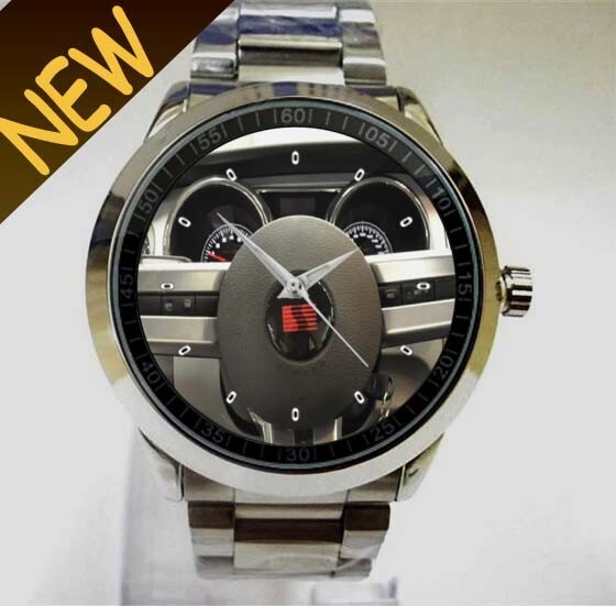 2006 Ford Mustang Saleen S281 Supercharged Coupe Steering Wheel Inspired Wristwatch