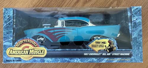 Ertl 1957 Chevrolet Bel Air Street Machine Ready To Rumble Car 1:18 Diecast NIB