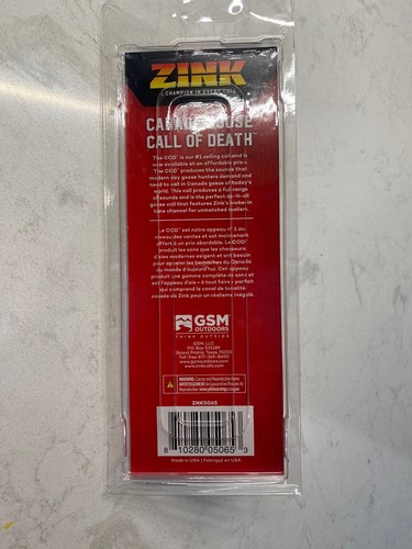 Avian X ZNKZNK5065 Call of Death Goose Call Gun Smoke Polycarbonate Attracts Gee - Afbeelding 2 van 2