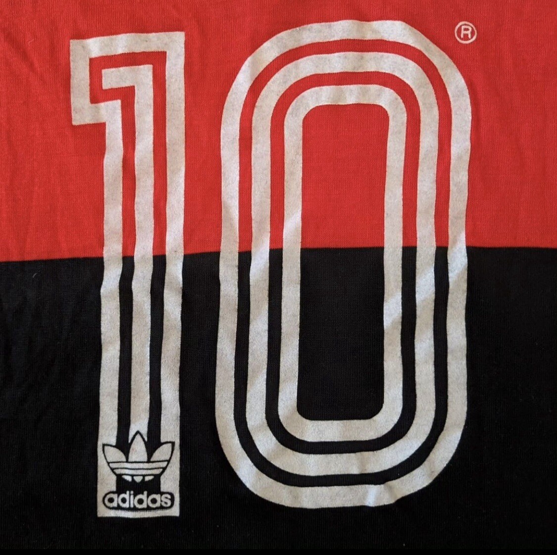 1987-89 adidas Flamengo C.R. Zico #10 Vintage Jersey Football Made