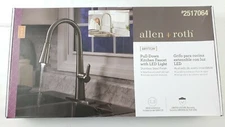 Allen + Roth Bryton Stainless Steel Pull-Down Kitchen Faucet w/ LED Light
