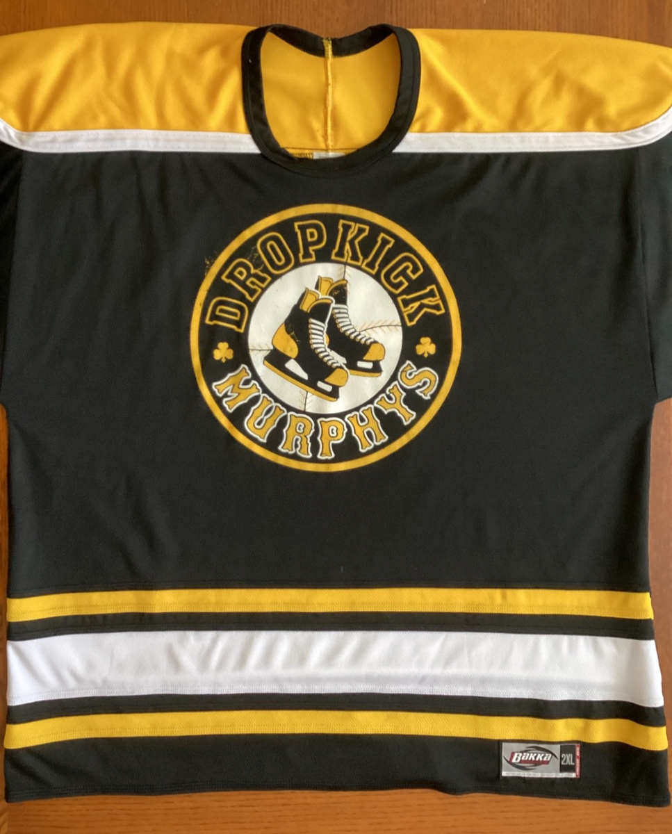 Dropkick Murphys #17 Black & Yellow Hockey Jersey size 2XL | eBay