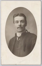 Man Portrait Real Photo Postcard RPPC