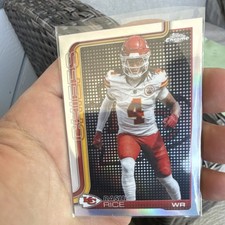 Topps 2023 Chrome Rashee Rice Kansas City Chiefs NFL Football Card #147