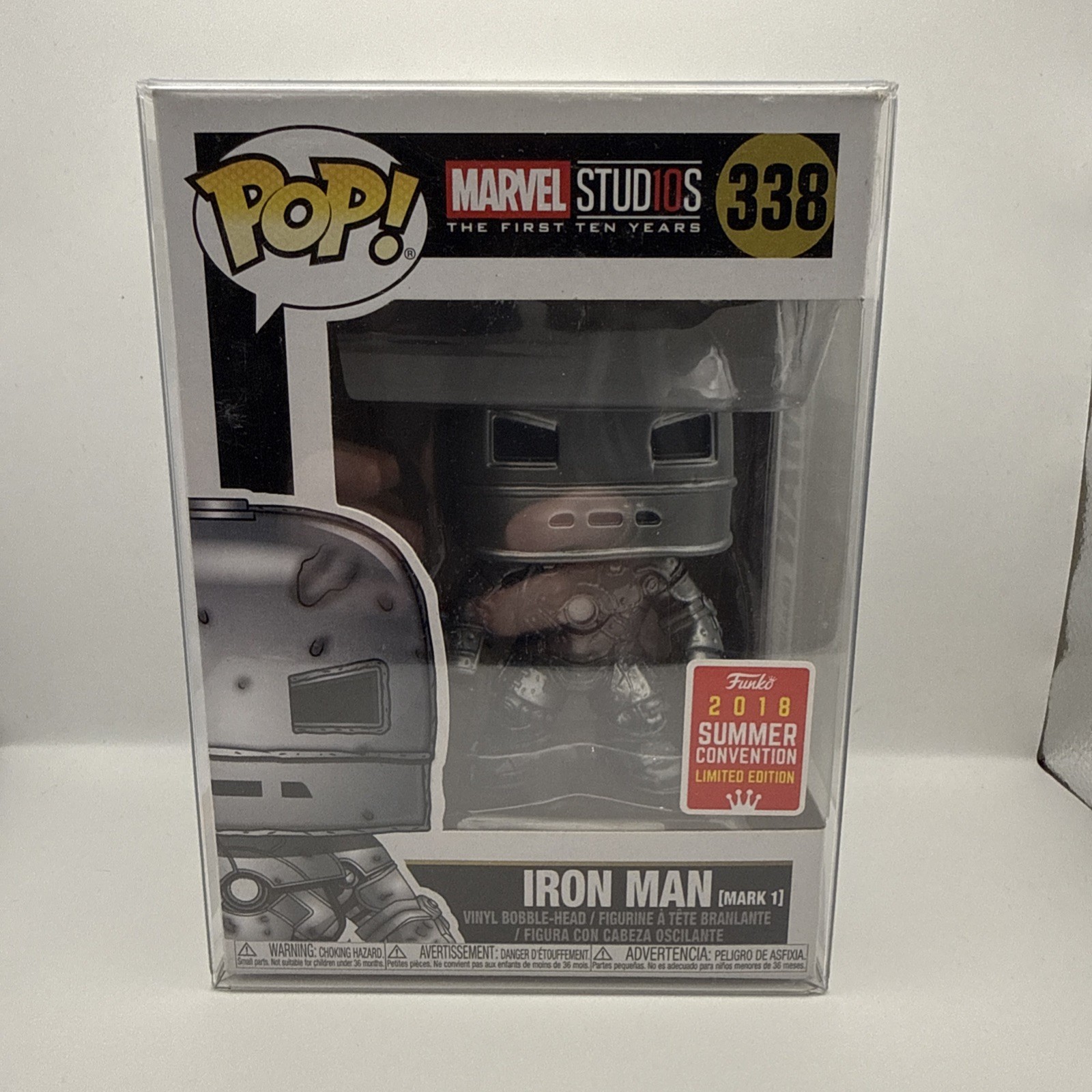 Funko Pop! Iron Man Mark 1 Convención de Verano Edición Limitada SDCC Exclusivo #338