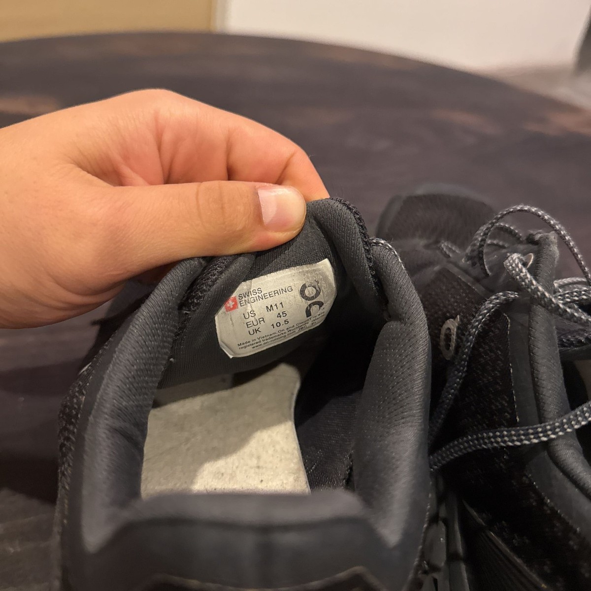 On Running Cloudstratus Black Shadow Running Shoes View 6