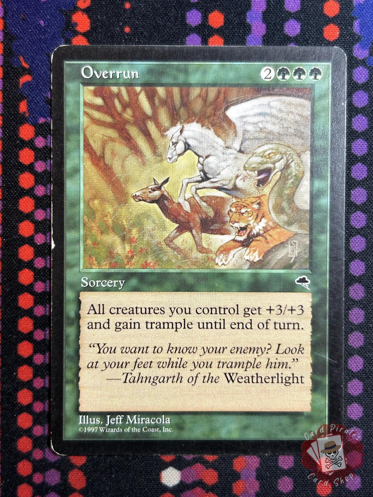 Overrun 243 Uncommon Tempest Magic: The Gathering Lightly Played