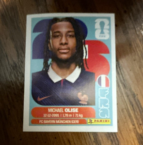 Panini World Cup Qatar 2022 Sticker FRA14 Michael Olise France Player Portrait