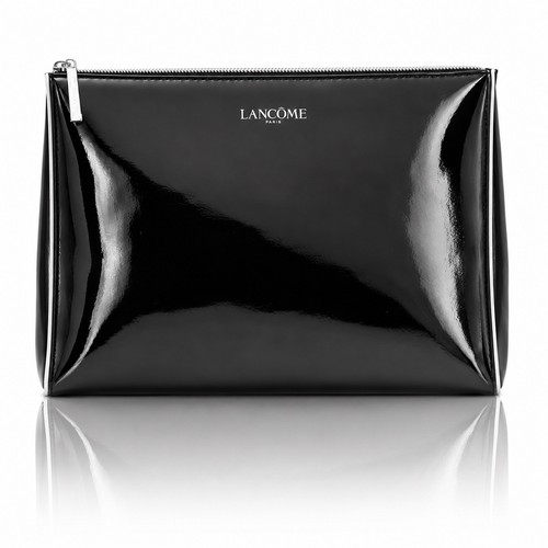 Brand NEW! Lancome Faux Leather Cosmetic Makeup Bag -black