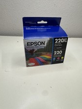Epson T220XL-BCS Black Cyan Magenta Yellow Ink Cartridge 220XL 220 03/2025