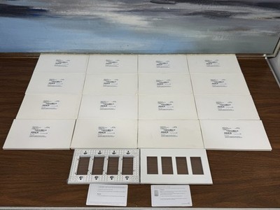 ( Lot Of 16 ) Control4 Faceplate 4-Gang Contemp White C4-FP4-C-WH, NEW in Box