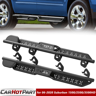 Steel Running Board for 06-2020 Chevy Suburban 1500/2500/3500HD Crew Cab 4-Door