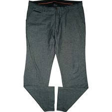 Reserved 56 L34 Jeans Pants Gray Men Stretch Regular Fit Chino Fabric Size W40