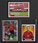 All 3 Merlin 2003 DAVID BECKHAM football stickers MAN UTD - Excellent Condition