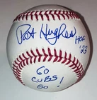 PAT HUGHES CHICAGO CUBS HOF ANNOUNCER SIGNED AUTOGRAPHED GU MLB BASEBALL W/PROOF
