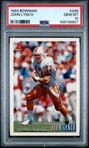 John Lynch #298 1993 Bowman card