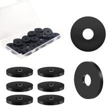 Rubber Washers - 60 Pcs Flat Rubber Washers for Bolts Spacers, 1" OD X 1/4" ID X